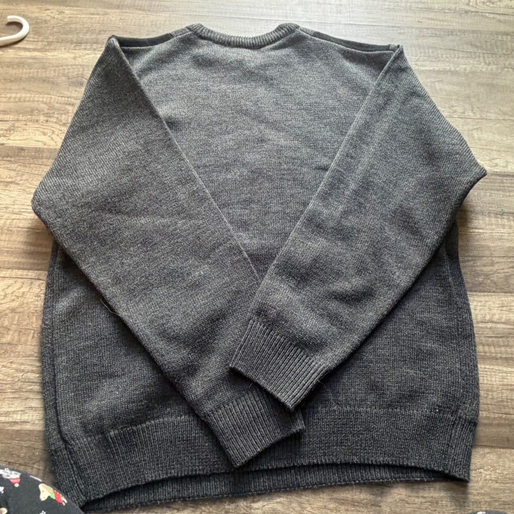 Peletti Mens XL Knit Crewneck Sweater Vintage Style Acrylic - Picture 4 of 4